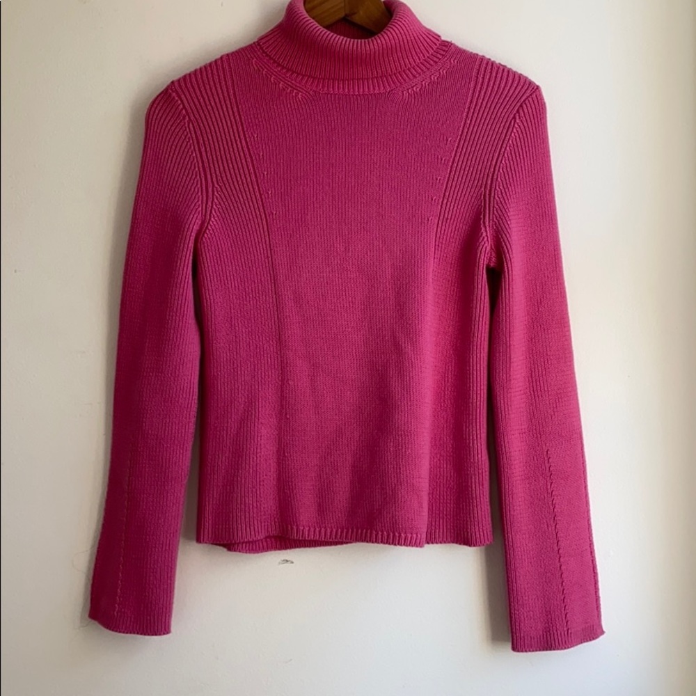 Barbie pink turtleneck sweater